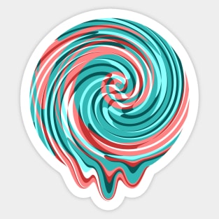 Swirl & Drip Abstract Sticker